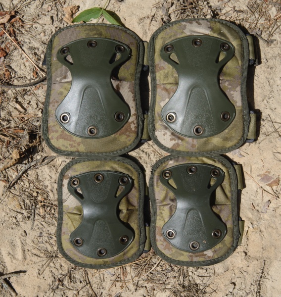 Наколенники + налокотники, комплект, Камуфляж