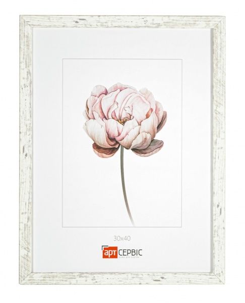 Рамка для фото Арт-Сервіс ЭА-01666 30х40 см белый мрамор 