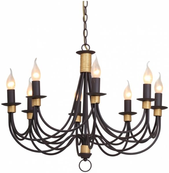 Люстра підвісна Vitaluce 8xE14 шоколадний V1210/8 