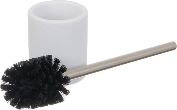 Йоржик для унітаза Luna raimond чорний із білою колбою