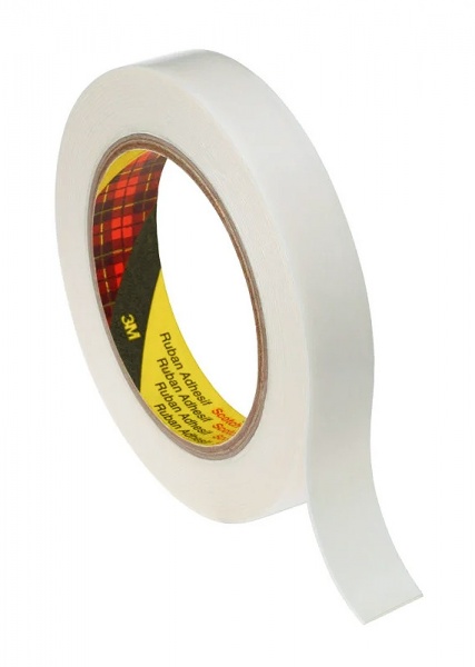 Лента клейкая двусторонняя ЗМ 3695WE 19 мм x 5 м для монтажа кабельных каналов 