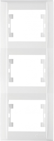 Рамка тримісна Makel Defne вертикальна білий 42001708
