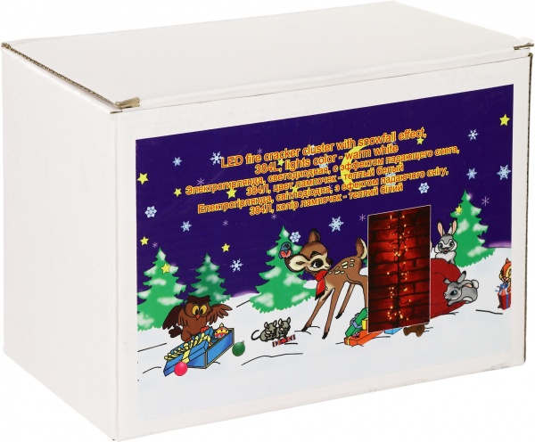 Электрогирлянда линейная Девилон белая встроенный светодиод (LED) 384 ламп 2,7 м 