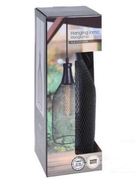 Світильник підвісний Garden Н 31 см D 12 см 1xчорний 41385 