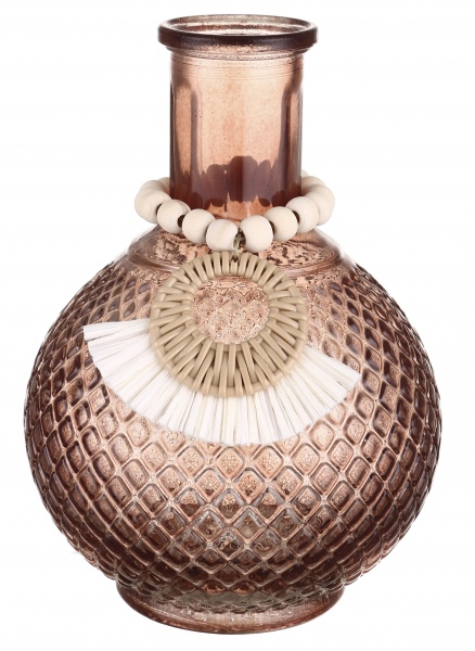 Набор ваз HOFF стеклянных Boho 3 шт 4271 терракотовый/серый/бежевый 