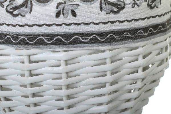 Корзинка плетеная с текстилем 29х22х17/33 см EBE18-7-2 