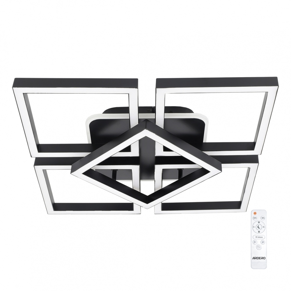 Люстра светодиодная ARDERO AL6491ARD URBAN 105 Вт черный 80938