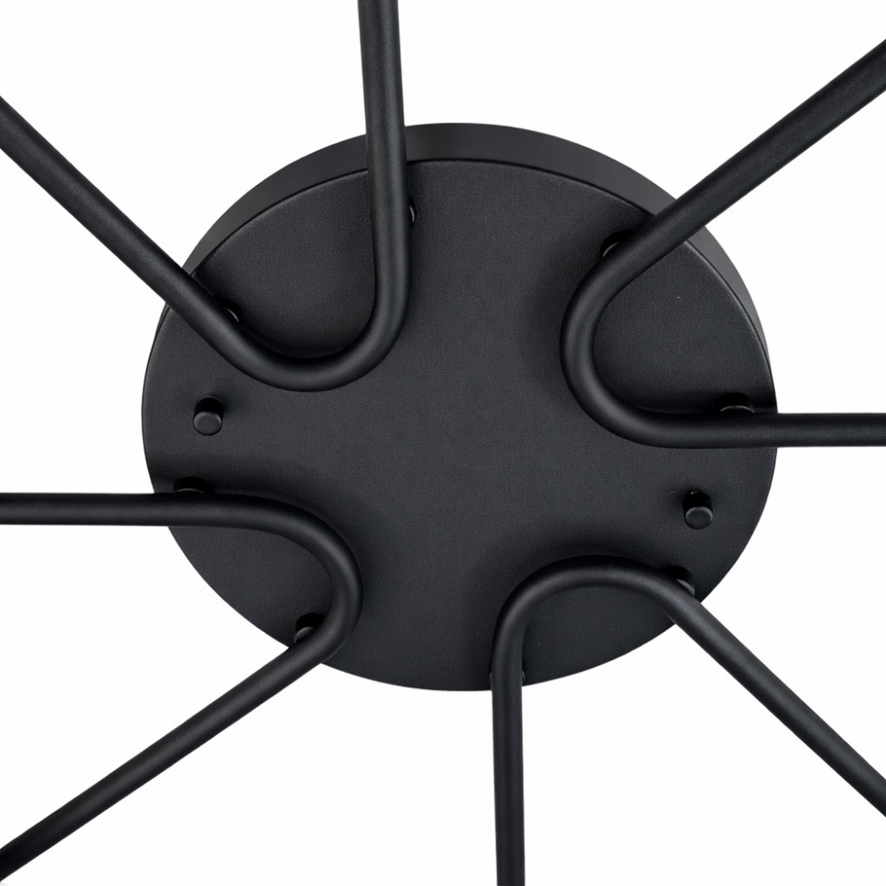 Люстра стельова LIGHT SET DUSHA MS228 8x12 Вт GX53 чорний/молочний