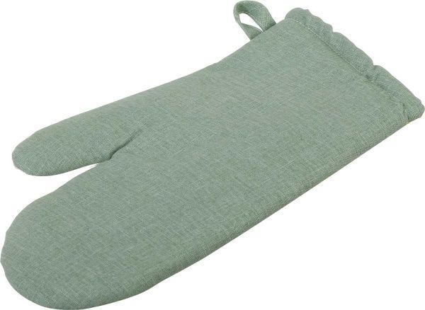 Рукавичка-прихватка Чашечки 16x33 см зелений із малюнком La Nuit 