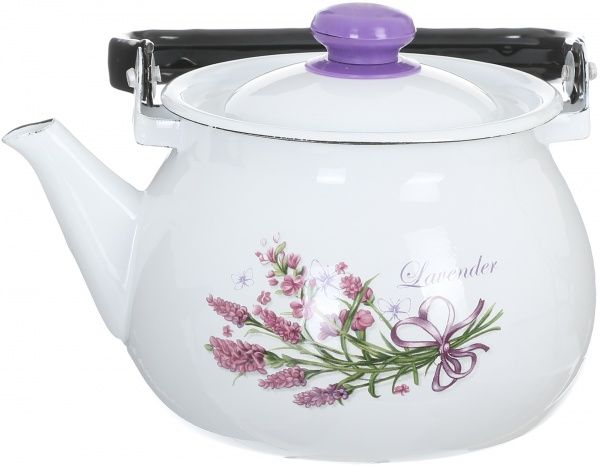 Чайник эмалированный Букет лаванды 2 л Idilia