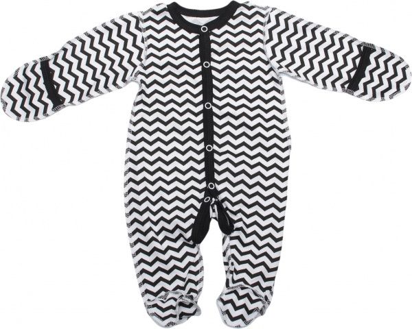 Комбінезон дитячий для хлопчика Маленькие люди зигзаги 9501-110 р.56 чорно-білий 