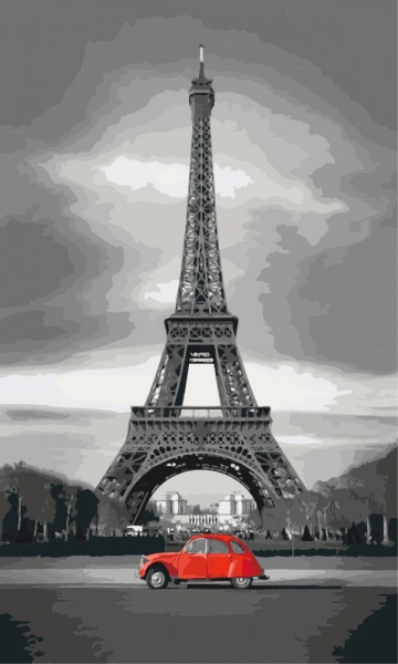 Картина по номерам Париж 2 Идейка 