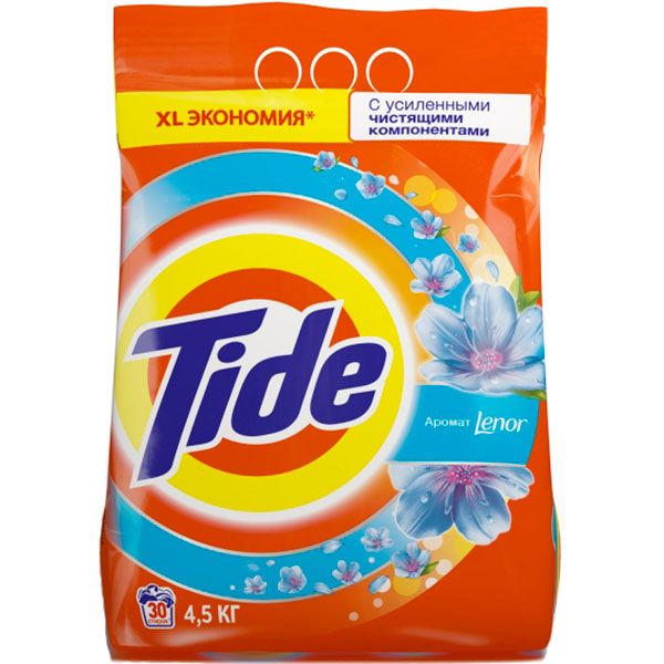 Пральний порошок для машинного прання Tide Lenor 4,5 кг