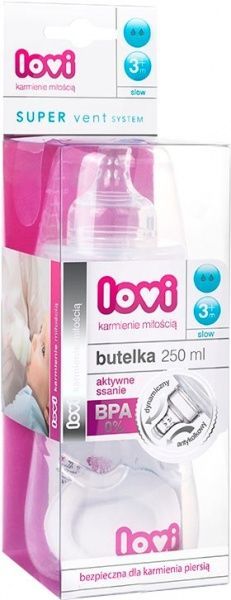 Бутылочка Lovi 250 мл (super vent) 21/562