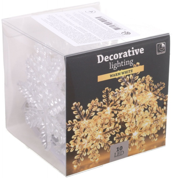 Електрогірлянда Сніжинки Aх3204570 світлодіодна (LED) 10 ламп 1,8 м 