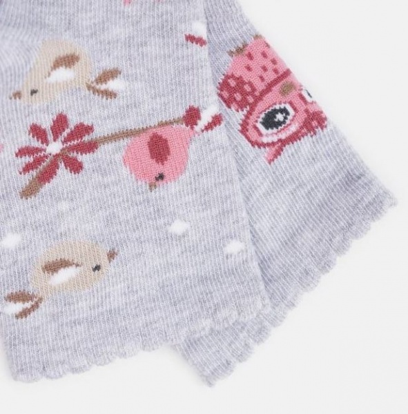 Шкарпетки дитячі для дівчаток Steven 14423 р. 29-31 світло-сірий меланж 