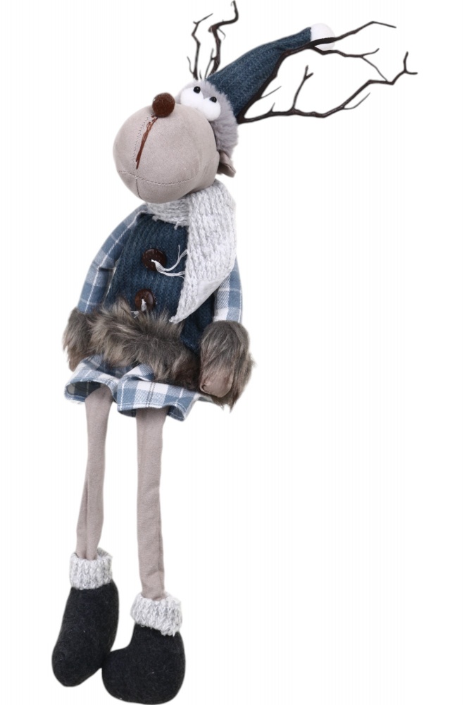 Декорация новогодняя Лось что сидит 18х61 см в ассортименте YM83302YM83302-EK 61 см