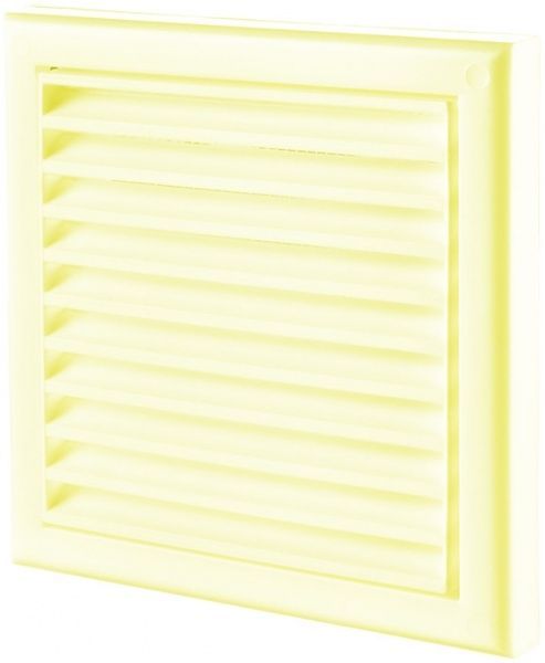 Решітка Домовент ДВ 150с пластик жовтий 