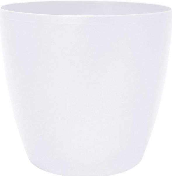 Кашпо пластиковое Алеана Матильда круглый 4,1л белый (113084) 