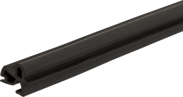 Уплотнитель в паз фигурный резиновый 4х8 мм черный 