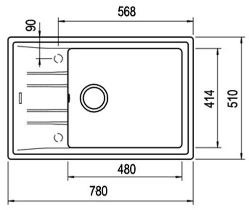 Мийка для кухні Teka Stone 60 S-TG 1B 1D пісочний 115330030
