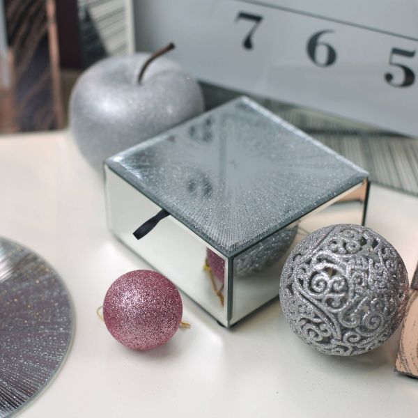 Сундучок Луч 20x6,5x15 см серебристый