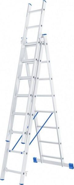 Драбина 3-секційна універсальна СИБРТЕХ 3x8 (97818)