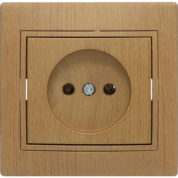 Розетка без заземлення Lezard Mira дуб матовий 701-5151-121B
