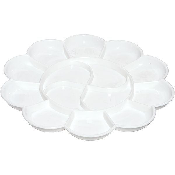 Палитра пластиковая круглая 14 отверстий 9403 Deli