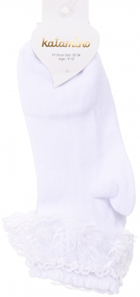 Носки для девочек KATAMINO K22032 р.9-10 белый 