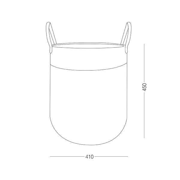 Корзина для хранения MVM TH-14 GRAY/WHITE 450x410x410 мм