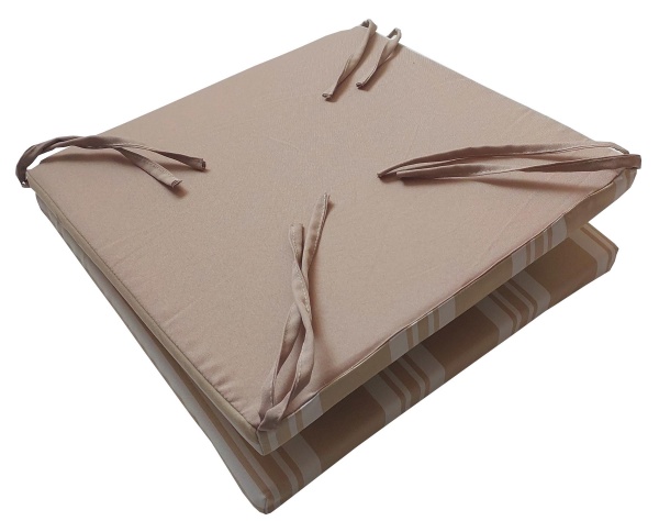 Подушка 42х84 см тексилк бежево- песочная полоса 8751