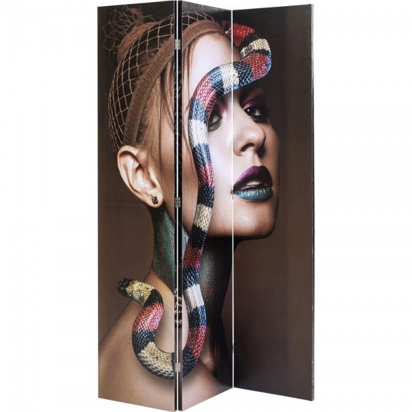 Ширма інтер'єрна KARE Design Royal Headdress vs Snake Girl 120x180 см 