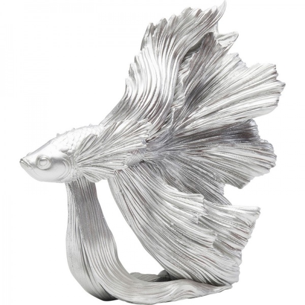 Статуетка Betta Fish Silver 37x34x14 см KARE Design