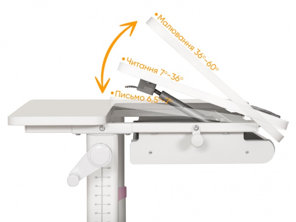 Детский стол ErgoKids TH-310 Lite Pink белый / розовый