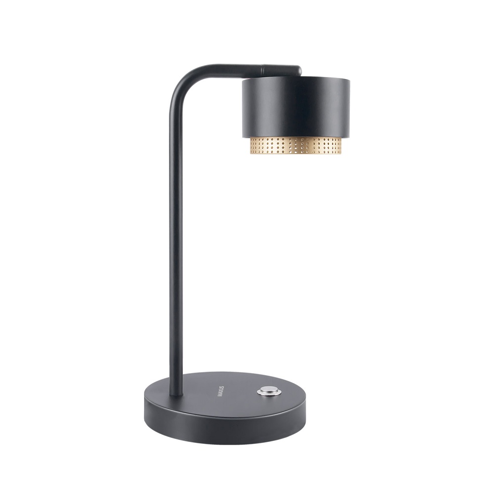 Настольная лампа Maxus GX53 черный/золото 1-MDL-D-GX53-BG