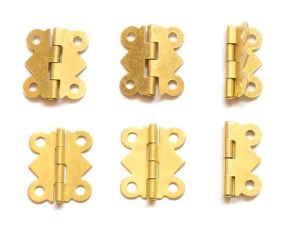 Петля декоративная фигурная золото 20х17 мм 6 шт. 
