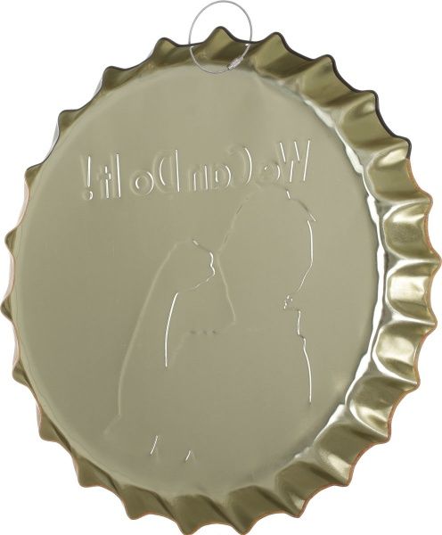 Декор настенный Крышка от бутылки жестяная We can do it d35 