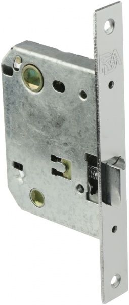 Замок врезной с ручками  RDA Imola WC 70 мм хром/