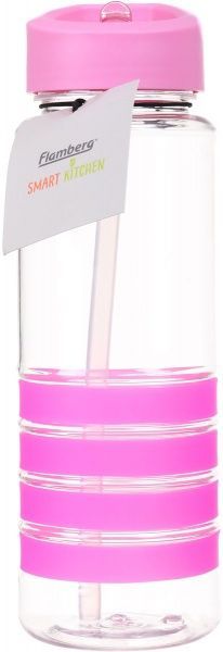 Пляшка для води Modern 750 мл рожева Flamberg Smart Kitchen
