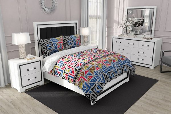 Комплект постельного белья Орнамент евро мульти Rigel 