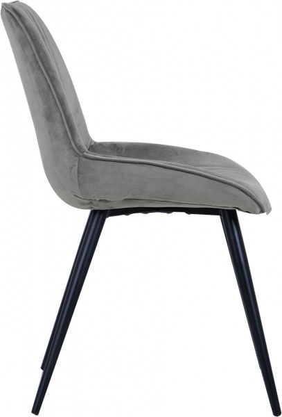 Стілець обідній Nowy Styl NICOLE III HN BLACK (BOX-2) (CH) PUMA-03 сірий / чорний