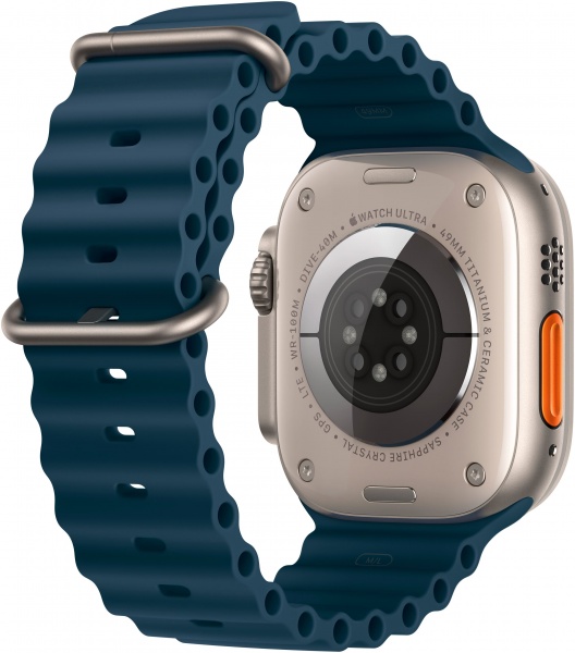 Смарт-годинник Apple Watch Ultra 2 GPS + Cellular 49mm Titanium Case with Blue Ocean Band (MREG3UL/A)