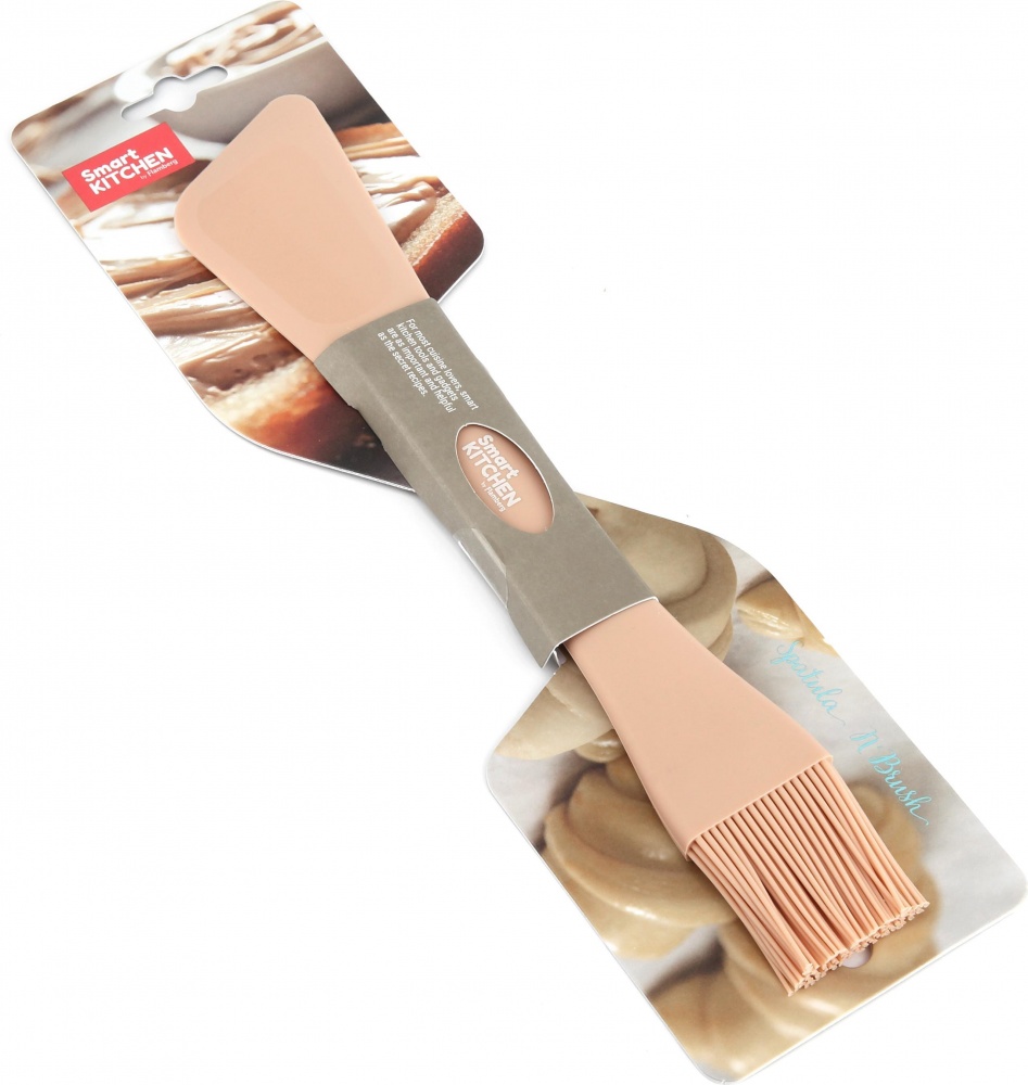 Щіточка-лопатка для випічки двостороння Smart Kitchen by Flamberg Affection Milk tea 27 см