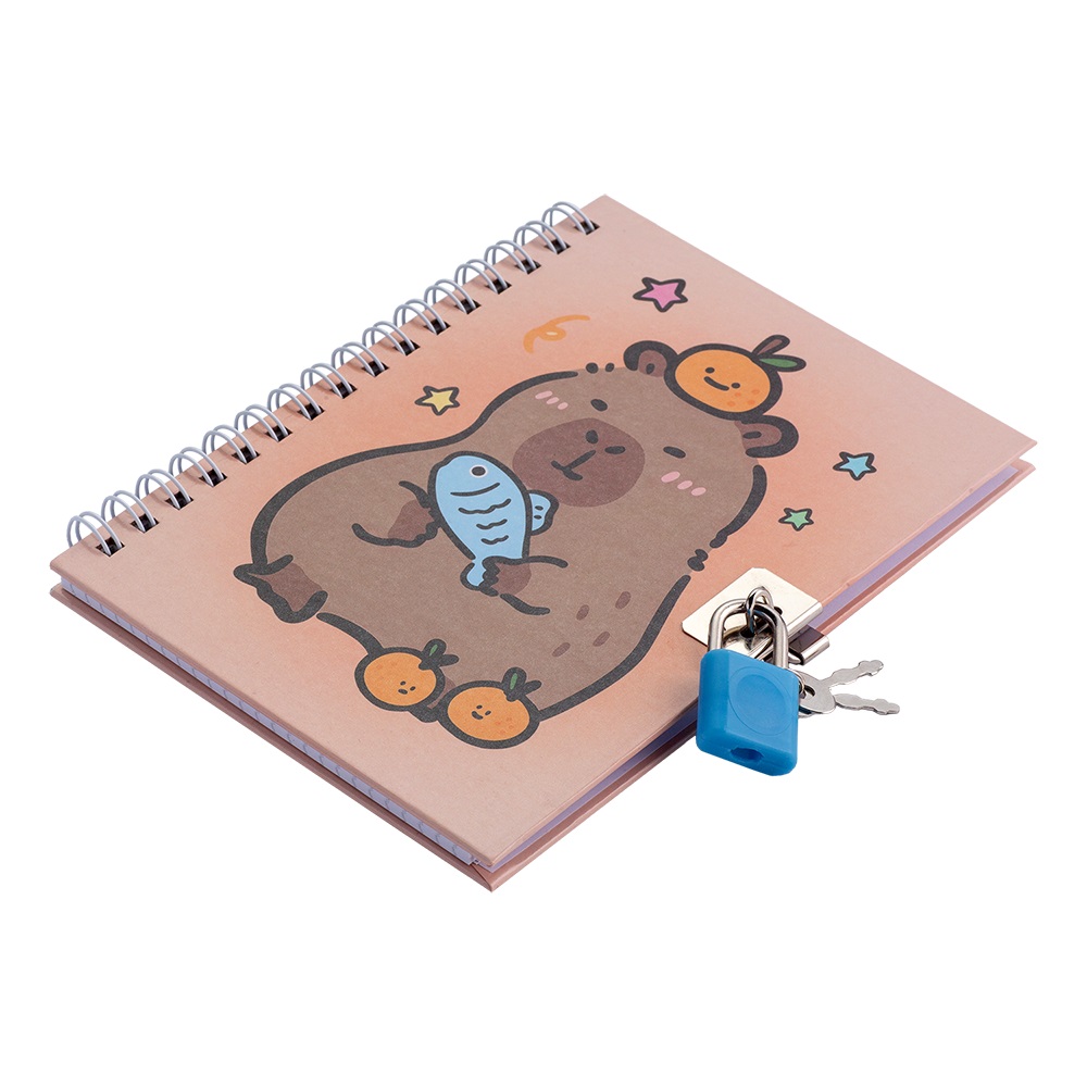 Блокнот детский на замочке Forme Capybara 110х150 мм 48 лист. KIDS Line