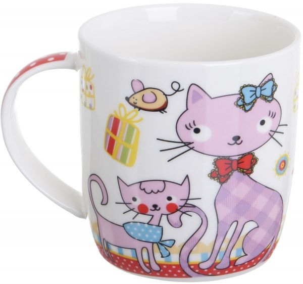 Чашка Friend Cat 370 мл фарфор Fiora