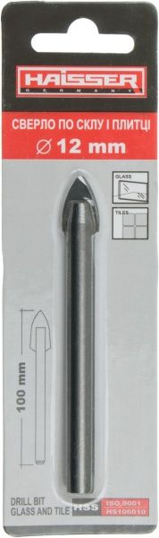 Сверло по плитке Haisser 12x90 мм