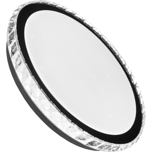 Світильник світлодіодний Eurolamp Deco Crystal Ring 30 Вт білий із чорним 4000 К LED-NLR-30W-T8 