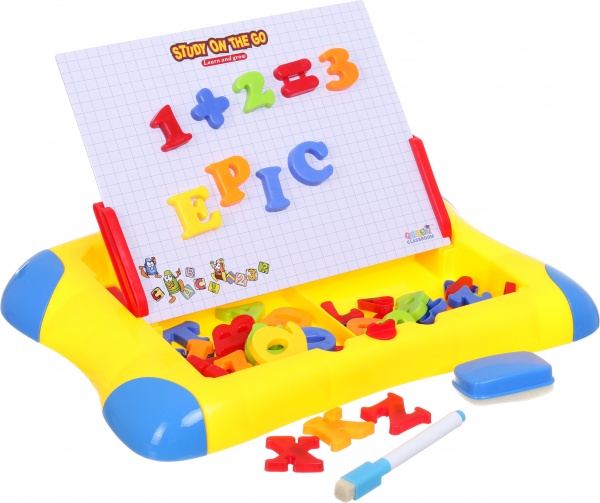 Доска магнитная Huamei магнитная Learning case 36.6х4.9х30 см с набором красно-желтая HM1113A