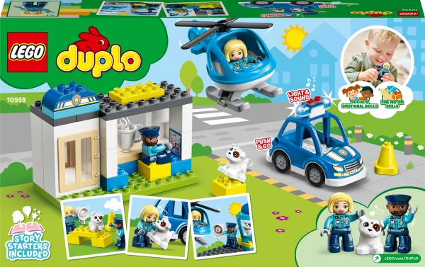 Конструктор LEGO DUPLO Поліцейська дільниця та гелікоптер 10959